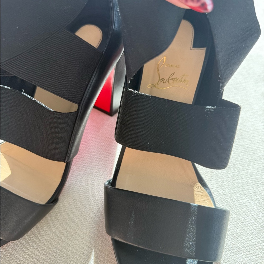 Christian Louboutin Patrouille 85mm Heels - Size 38.5 (WORN TWICE) - Picture 7 of 9